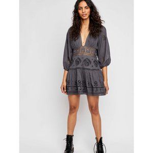 NWT Free People Tea Time Mini / Charcoal